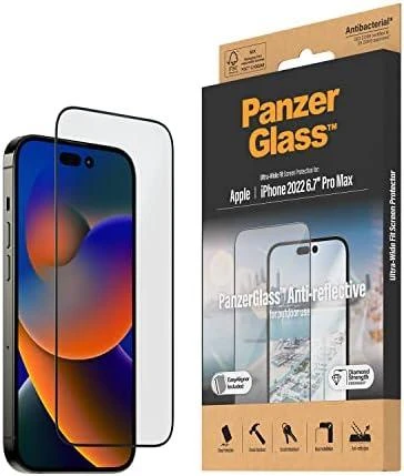 Panzer Glass PanzerGlass | Ekrano apsauga | Apple | iPhone 14 Pro Max | Stiklas | Išvalyti | Itin platus pritaikymas; Lengvas montavimas; Privatumo filtras; Atsparus pirštų atspaudams | Antirefleksinė