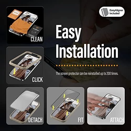 Panzer Glass PanzerGlass | Ekrano apsauga | Apple | iPhone 14 Pro Max | Stiklas | Išvalyti | Itin platus pritaikymas; Lengvas montavimas; Privatumo filtras; Atsparus pirštų atspaudams | Antirefleksinė
