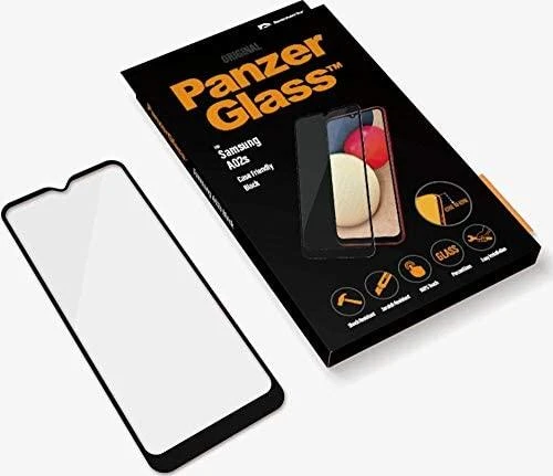 Panzer Glass PanzerGlass Case Friendly Screen Protector 7262 Samsung Galaxy A02s, Juodas, nuo krašto iki krašto