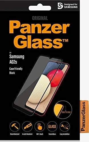 Panzer Glass PanzerGlass Case Friendly Screen Protector 7262 Samsung Galaxy A02s, Juodas, nuo krašto iki krašto