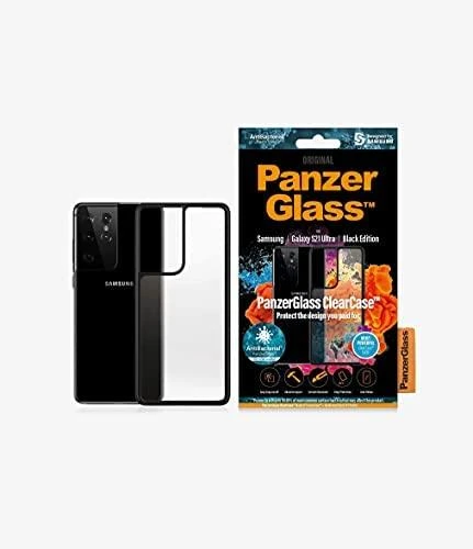 Panzer Glass PanzerGlass skaidrus dėklas Samsung, Galaxy S21 Ultra, Juodas