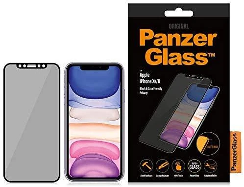 Panzer Glass PanzerGlass | P2665 | Ekrano apsauga | Apple | iPhone Xr/11 | Grūdintas stiklas | Juodas | Konfidencialumo filtras; Viso kadro aprėptis; Nedūžtančios filmas (sulaiko stiklą ir apsaugo nuo stiklo šukių dūžtant); Tinkamas dėklui – suderinamas su visais dėklais; Anti-glare danga (sumažina šviesos atspindį); Mėlyna šviesos mažinimas; Lengvas montavimas su pilnais klijais; Oleofobinis sluoksnis (antibakterinis + antipirštų atspaudas); 100% prisilietimo išsaugojimas; Išlaiko visas telefono funkcijas