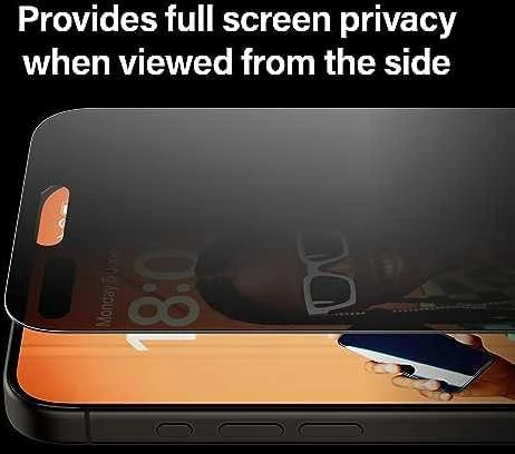 Panzer Glass PanzerGlass | Privatumo ekrano apsauga | Apple | iPhone 15 Pro Max | Grūdintas stiklas | Juodas | Ultra-Wide Fit W. Easyaligner