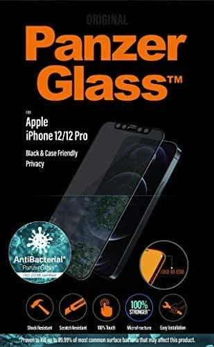 Panzer Glass PanzerGlass | Apple | Skirta iPhone 12/12 Pro | Stiklas | Juodas | Tinka atvejams | Privatumo stiklas