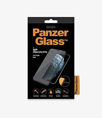 Panzer Glass Ekrano apsauginė plėvelė PREMIUM TEMPERED stiklas 3D pilnas dangtelis skirtas iPhone 11 Pro Casefriendly (Juodas)