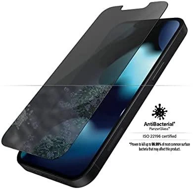 Panzer Glass PanzerGlass | Apple | iPhone 13 Mini | Grūdintas stiklas | Juodas | Švarus; Atsparus įbrėžimams ir bakterijoms; Amortizatorius; Lengva montuoti | Privatumo ekrano apsauga