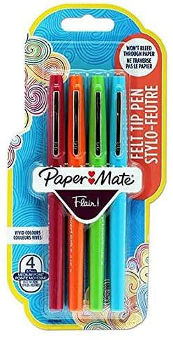 Papermate Paper Mate PAPER MATE Faserschreiber Flair B 4 Stk T/M/O/HG