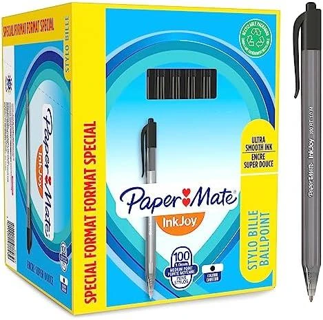 Papermate Paper Mate vienkartinis rašiklis Paper Mate Ink Joy Juodas (S0977430) Pakuotėje 100 vnt.