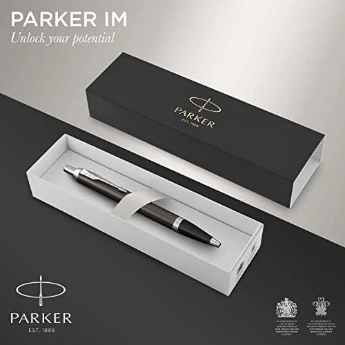 Automatinis tušinukas PARKER IM Dark 1.0mm, mėlynas rašl. (2017)
