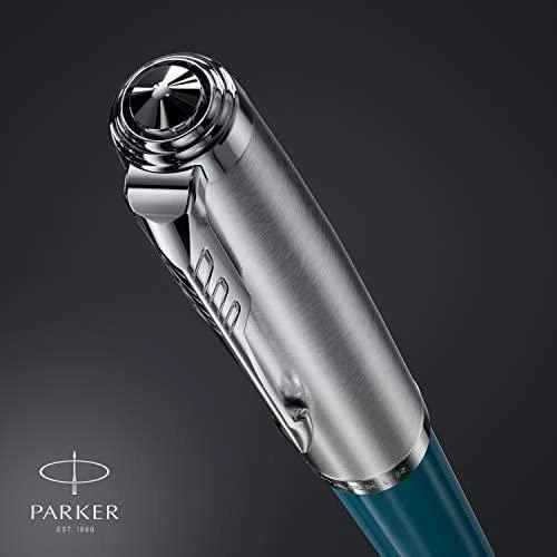 Pasukamas tušinukas Parker Parker 51 Core Teal Mėlyna CT Medium Juodas