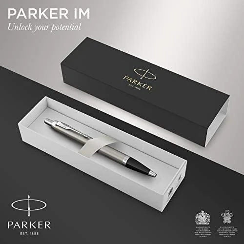 Automatinis tušinukas Parker IM Essential Stainless Steel CT Medium Mėlyna