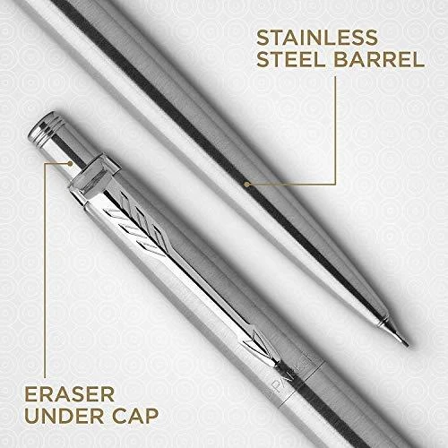 Rinkinys Parker Automatinis pieštukas + Tušinukas Jotter Stainless Steel CT