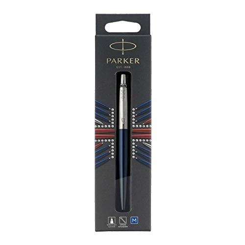 Parker 1953209, Segtukas, Užsegamas ištraukiamas rutulinis rašiklis, Daugkartinis pildymas, Mėlynas, 1 vnt.