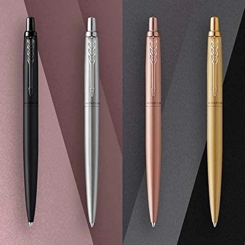 Automatinis tušinukas Parker Jotter XL Monochrome Rožinė Gold Medium Mėlyna
