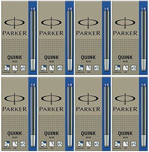 Rašalo kapsulės "Parker" ilgos 5vnt mėl.