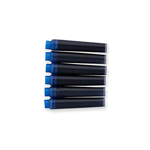 Rašalo kapsulės Parker, trumpos, mėlynos (6 vnt.)