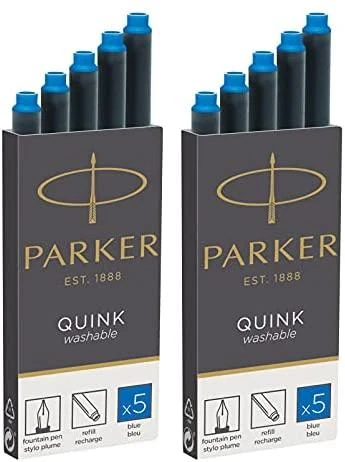 Rašalo kapsulės Parker Quink Mėlyna 10 vnt - 1950207