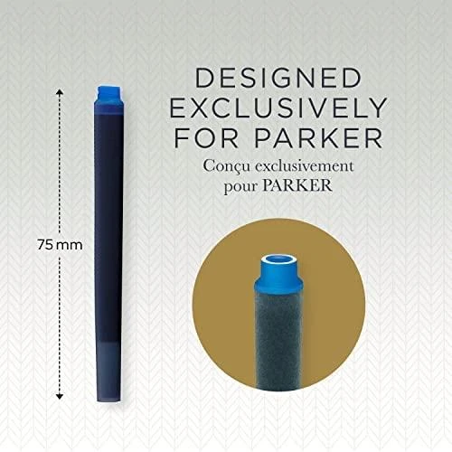 Rašalo kapsulės Parker Standard 5 vnt. plaunamos mėlynos - 1950383