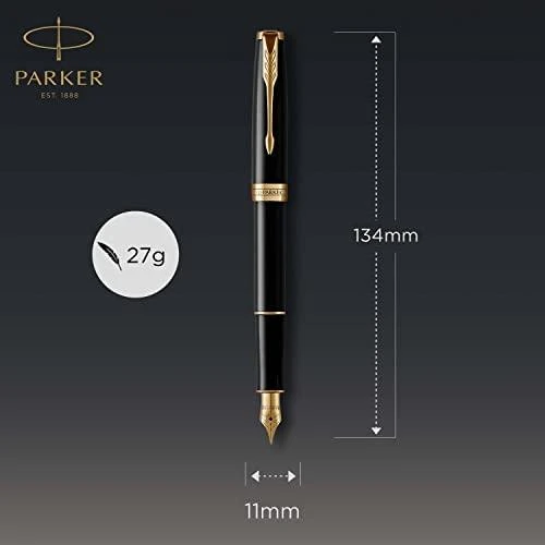 Parker DuoSet Sonnet Juodas Lacquer Pen