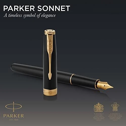 Parker DuoSet Sonnet Juodas Lacquer Pen
