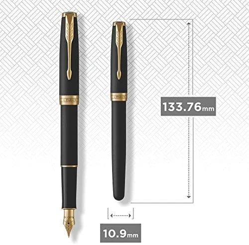 Plunksnakotis Parker Sonnetas Matte Juodas GT Medium