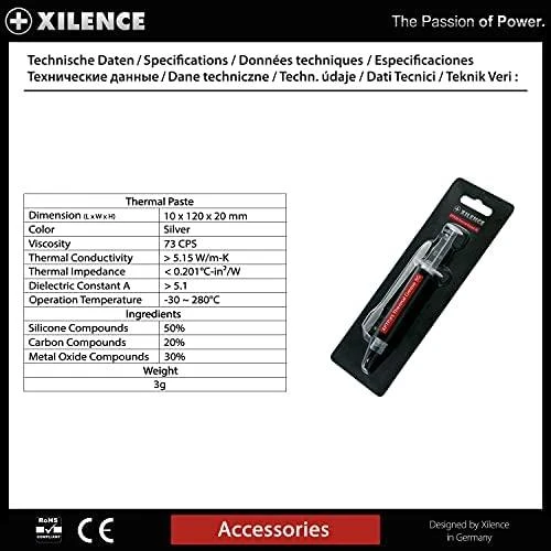 CPU COOLER ACC THERMAL PASTE/XZ019 XILENCE
