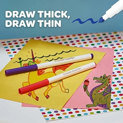 Crayola, Inc. Crayola Plaunami flomasteriai, 24 spalvos (268854)