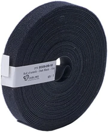 Patchsee Eco-Scratch kabelių raiščiai 10m juodi