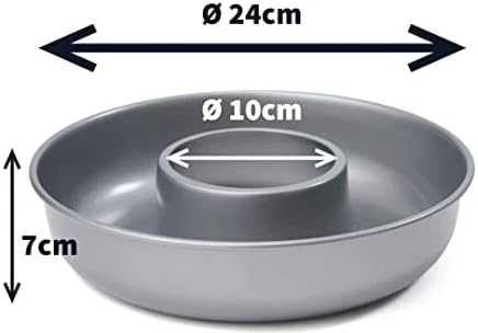 PATISSE Sidabrinis-TOP Apvali torto forma, 24 cm