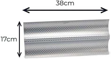 Patisse bageto formos 38 x 16 cm sidabro plieno 2 dalių