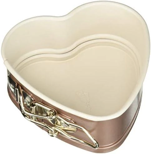 Patisse Širdelės formos patiss Mini 12 cm plieno vario/smėlio spalvos