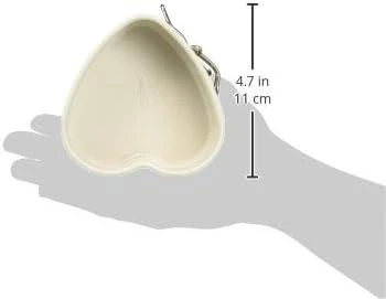 Patisse Širdelės formos patiss Mini 12 cm plieno vario/smėlio spalvos