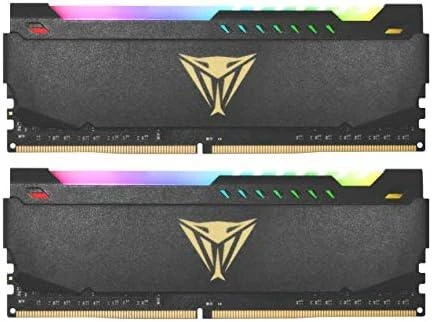 PATRIOT Viper Steel RGB DDR4 16GB 2x8GB 3200MHz su Juodas Heathshield Dual Kit