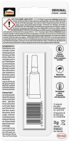Pattex Sekundenkleber Classic Flüssig WA97, Tube mit 3g