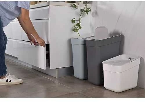 Keter CURVER ŠIUKŠLIŲ RŪŠIAVIMO DĖŽĖ 30L /PILKAI MĖLYNA/ ŠVIESIAI PILKA