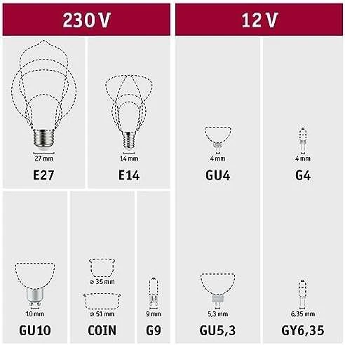 Paulmann LED QPAR111 6,5W GU10 425lm 2700K 24st. ściem