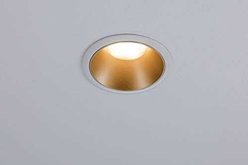 Paulmann LED įleidžiama apvali lubinė šviestuvo kolekcija Cole, 3 × 6,5 W, balta ir matinė aukso, 2700 K, komplektas