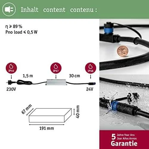 Sieninis šviestuvas Paulmann Plug & Shine maitinimo šaltinis 150W