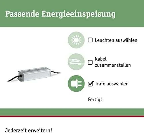Sieninis šviestuvas Paulmann Plug & Shine maitinimo šaltinis 150W