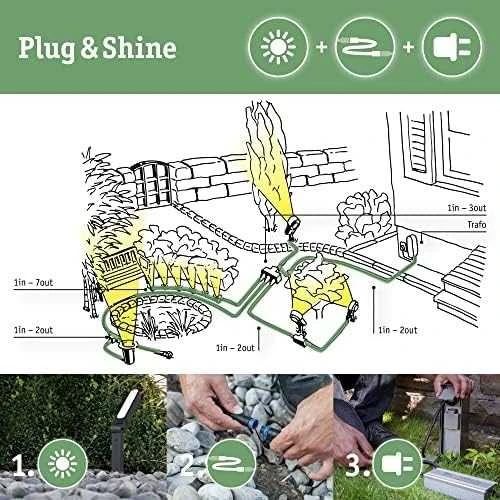 Sieninis šviestuvas Paulmann Plug & Shine maitinimo šaltinis 150W