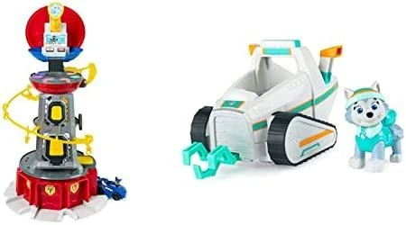 Šunyčių patrulių apžvalgos bokštas Spin Master PAW PATROL + transporto priemonė su Čeiso figūrėle