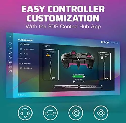 PDP XBOX X/S & One laidinis valdiklis (Fuse Juodas)
