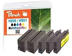 Peach rašalo kasetės HP Nr. 950/951 MultiPackPlus REM, KOM