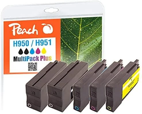Peach rašalo kasetės HP Nr. 950/951 MultiPackPlus REM, KOM