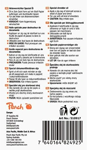 Peach 510917 dokumentų naikiklio priedas Tepamoji alyva 1 vnt