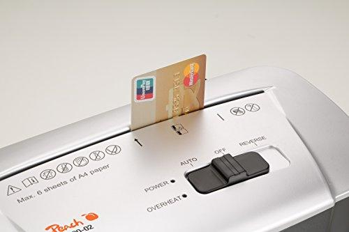 Peach PS500-10 dokumentų naikiklis Kryžminis 22 cm 72 dB Juoda