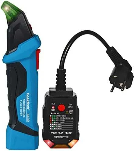 PeakTech 3432 RCD saugiklių ieškiklis