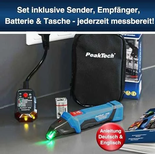 PeakTech 3432 RCD saugiklių ieškiklis