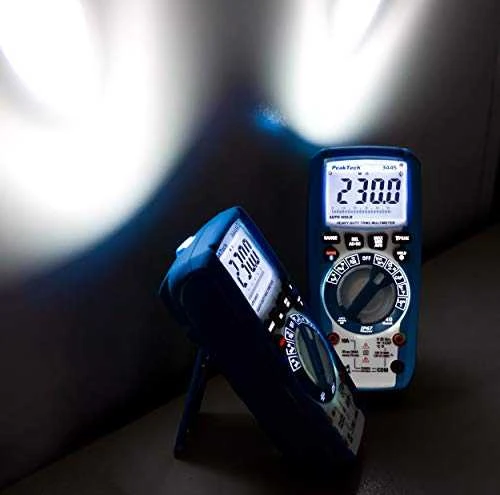 PeakTech 3443 IP67 LED LCD skaitmeninis multimetras