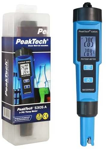 PeakTech 5305A skysčio pH ir temperatūros matuoklis